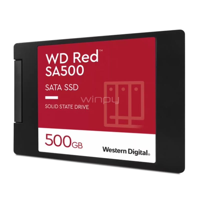 Disco SSD Western Digital Red de 500GB (2.5“, NAS SATA, hasta 560MB/s)