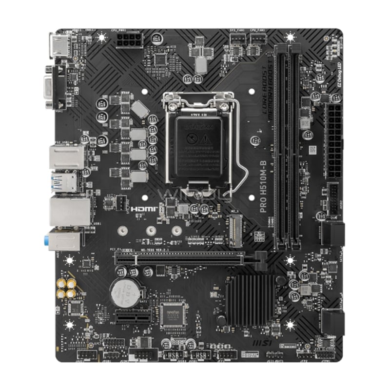 Placa Madre MSI PRO H510M-B (LGA1200, DDR4 2133/2933MHz, M.2, microATX)