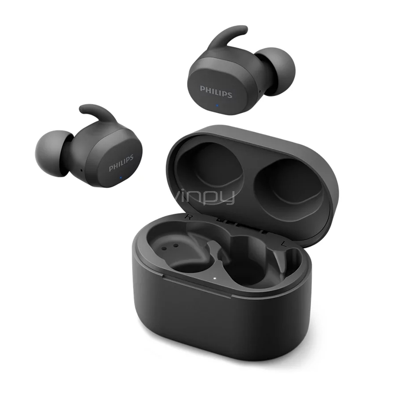 Audífonos Philips TAT3216BK (TWS, IPX5, Negro)