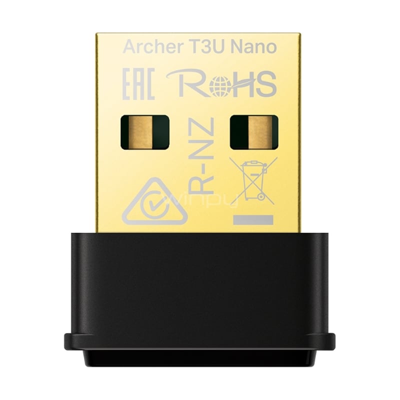 Adaptador Wi-Fi TP-Link Archer T3U Nano (AC1300, 1.3 Gbps, MU-MIMO)