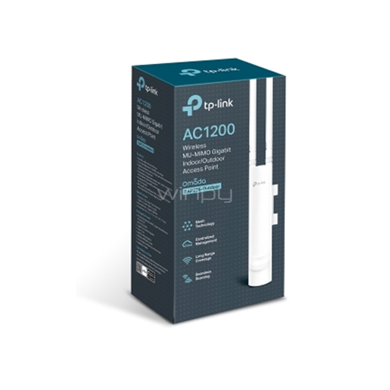 Punto de Acceso TP-Link EAP225-Outdoor (Mesh, MU-MIMO, 867 Mbps, IP65)