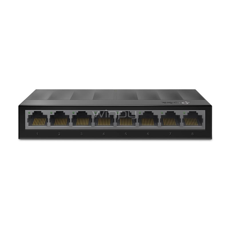 Switch TP-Link LS1008G de 8 puertos (RJ45, Ethernet, 16 Gbps, Auto MDI/MDIX)