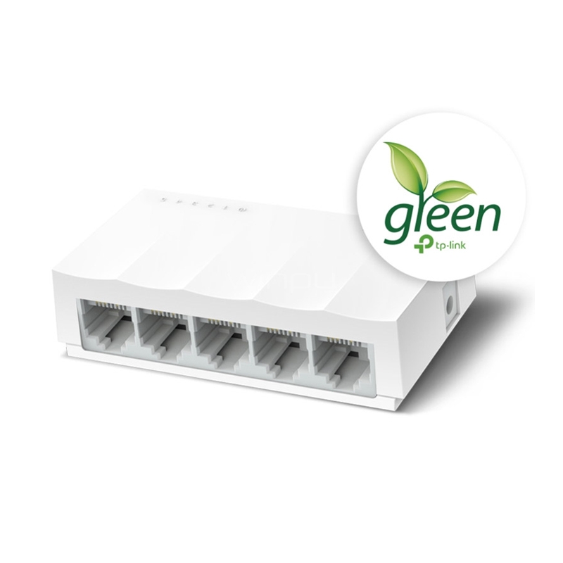 Switch TP-Link LS1005 de 5 puertos (RJ45, Ethernet, Auto MDI/MDIX)