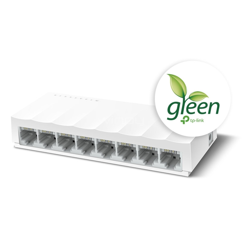 Switch TP-Link LS1008 de 8 puertos (RJ45, Ethernet, Auto MDI/MDIX)