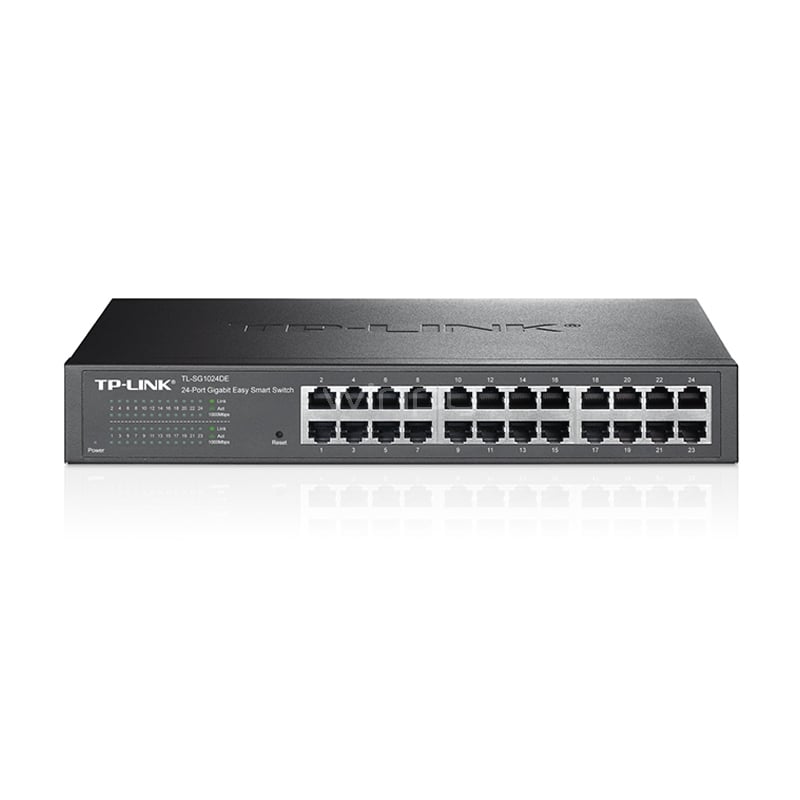 Switch TP-Link TL-SG1024DE de 24 puertos (RJ45, Ethernet, 48Gbps, Auto MDI/MDIX)
