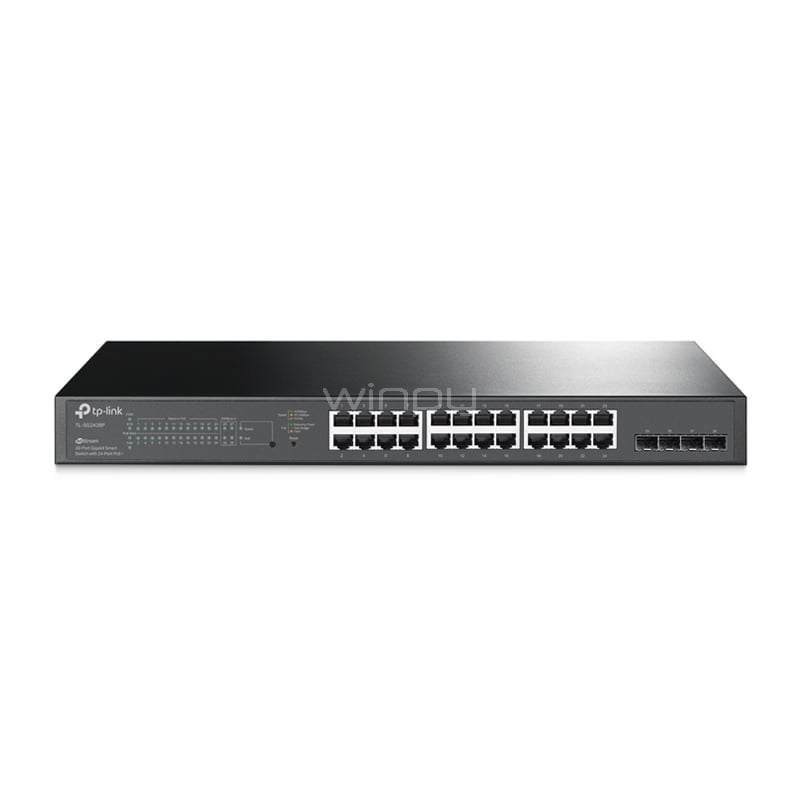 Switch TP-Link TL-SG2428P de 28 Puertos (Gestionado, Gigabit, 56 Gbps, SFP, PoE+, 250W)