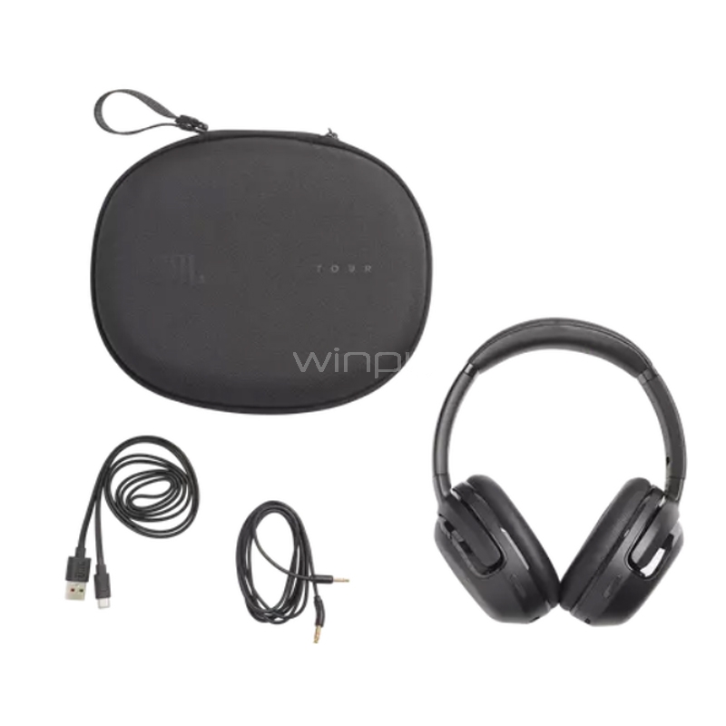 Audífonos Bluetooth JBL Tour One M2 (Smart Talk, Spatial Sound, Negro)