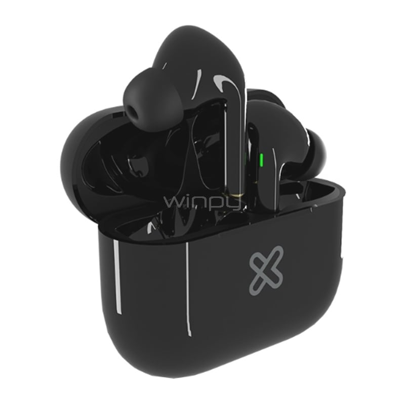 Audífonos Bluetooth Klipxtreme TuneFiBuds (TWS, Smart touch, IPX6, Negro)