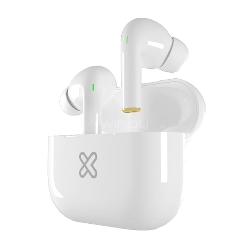 Audífonos Bluetooth Klipxtreme TuneFiBuds (TWS, Smart touch, IPX6, Blanco)