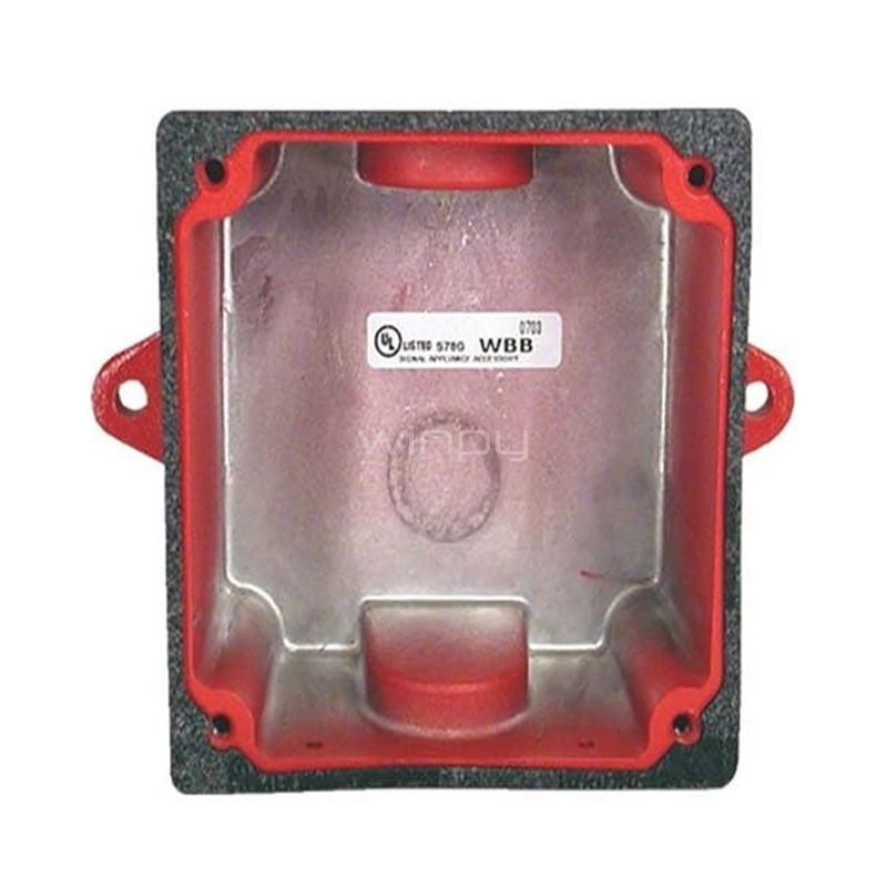 Caja Posterior Notifier WBB para Instalaciones de Alarmas