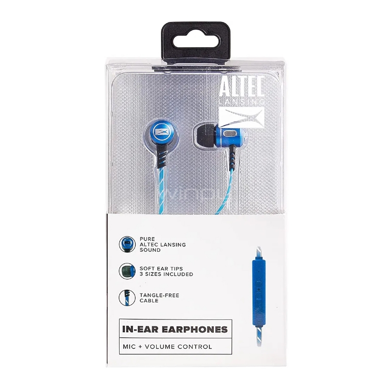 Audífonos Vivitar Altec Lansing (Jack 3.5mm, Azul)