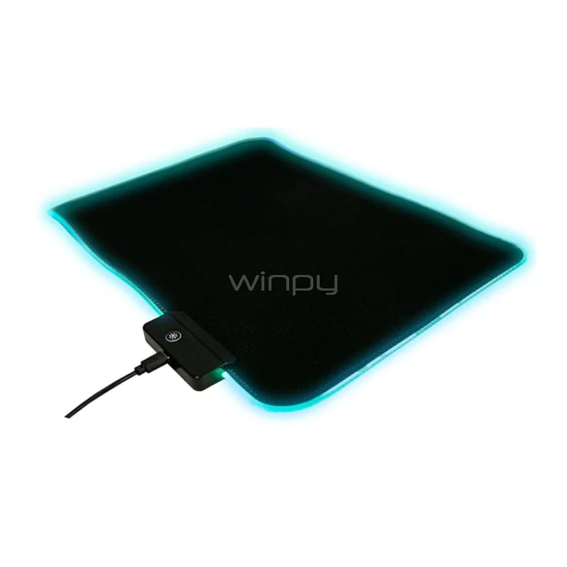 Mouse Pad LVL Up LU735S RGB (25 x 40 cm, Negro)