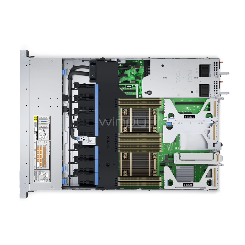Servidor Dell PowerEdge R650XS v2 (Xeon Silver 4309Y, 16GB RAM, 480GB SSD, 800W, Rack 1U)