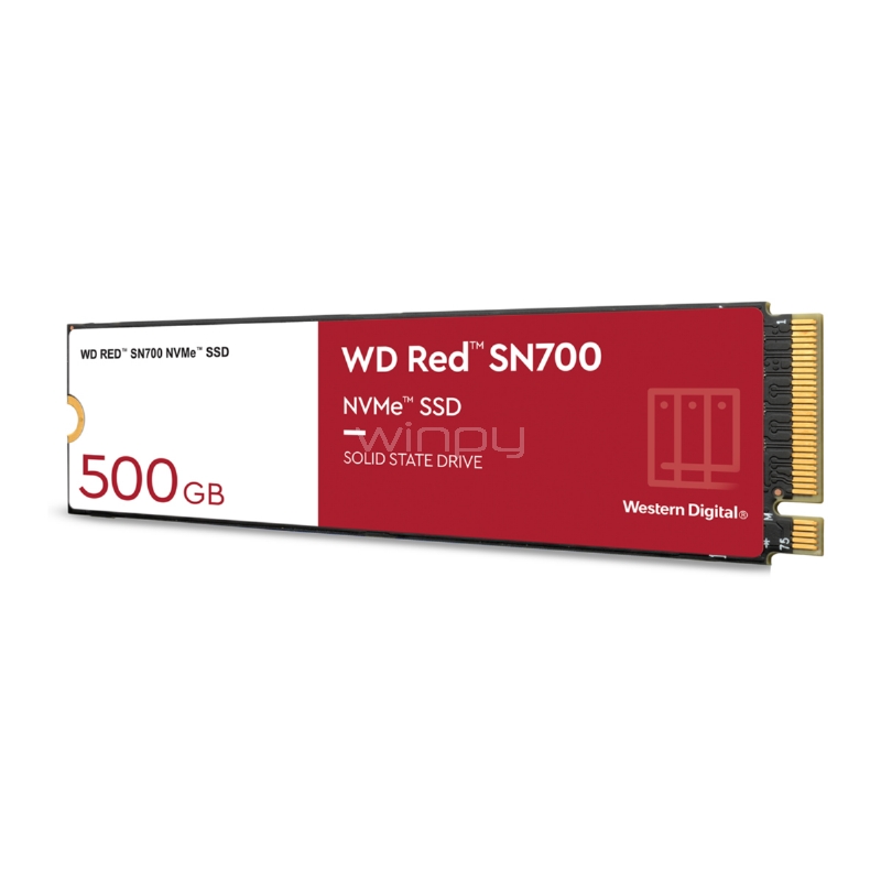 Unidad de Estado Sólido Western Digital RED SN700 de 500GB (M.2 NVMe, PCIe Gen3)