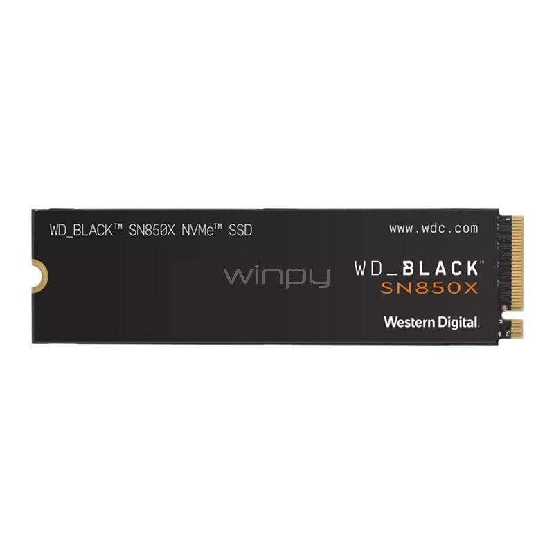 Unidad SSD Western Digital Black SN850X  2TB (NVMe, M.2 2280, PCIe Gen4)