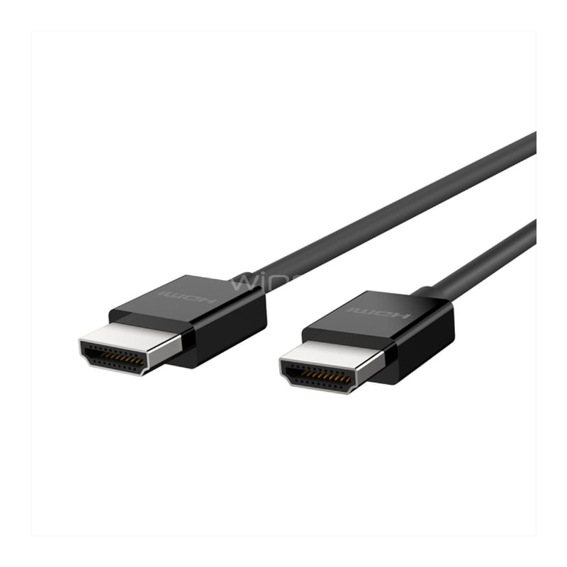 Cable HDMI Belkin Ultra Alta Velocidad (2 metros, 4K HDR, Negro)