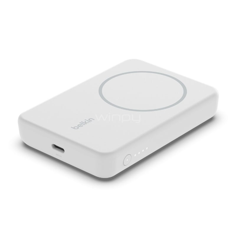 Cargador Inalámbrico Belkin de 5.000mAh (7.5 W, Blanco)