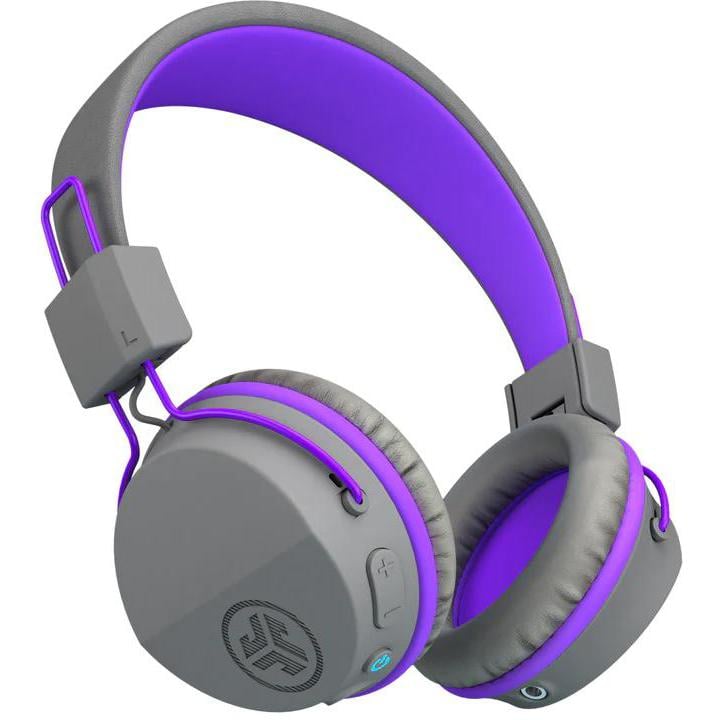 Audífonos Bluetooth JLab Jbuddies Studio para Niños (Jack 3.5mm, Gris/Púrpura)