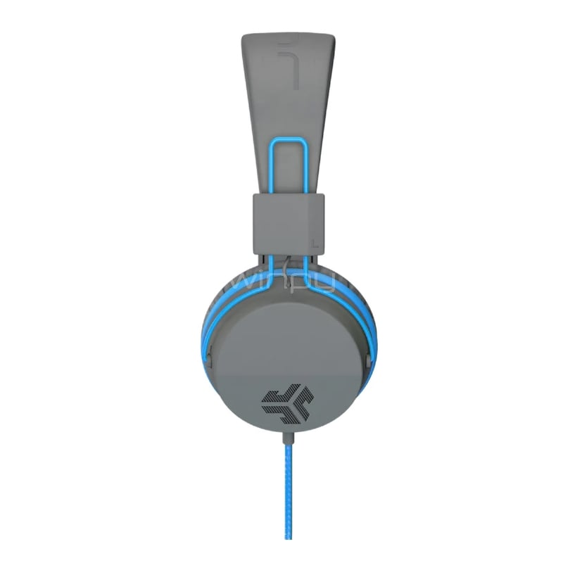 Audífonos Bluetooth JLab Jbuddies Studio para Niños (Jack 3.5mm, Gris/Azul)