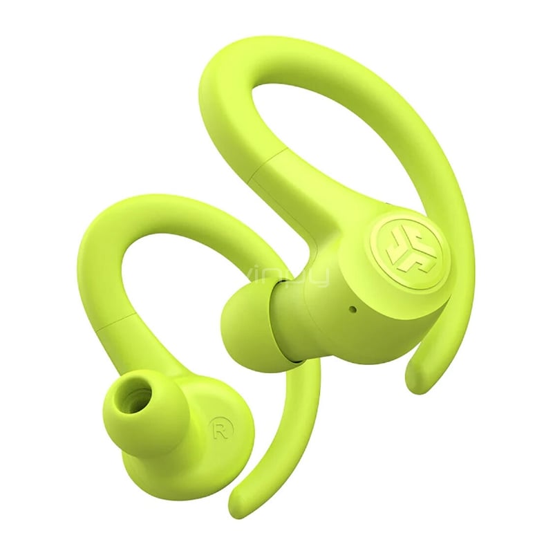 Audífonos Bluetooth JLab Go Air Sport (TWS, IP55, Amarillo)