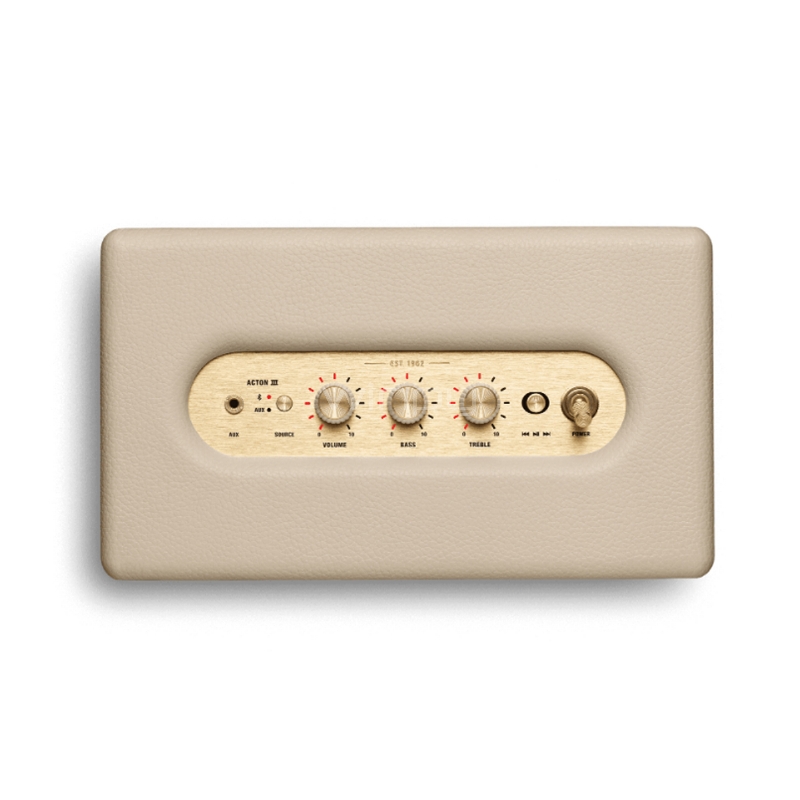Parlante Bluetooth Marshall Acton III (Estéreo, Crema)