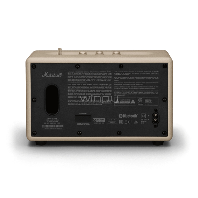 Parlante Bluetooth Marshall Acton III (Estéreo, Crema)