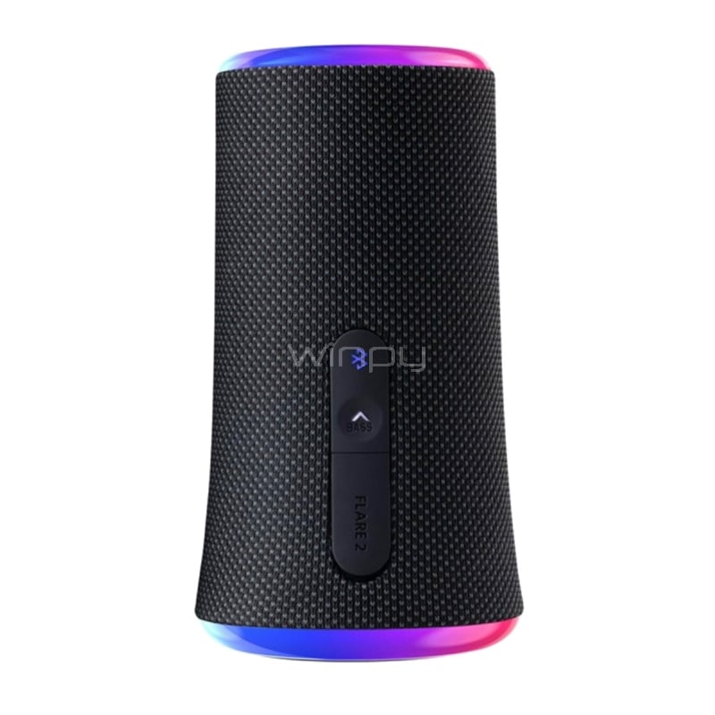 Parlante Bluetooth Soundcore Flare 2 (IPX7, Negro)