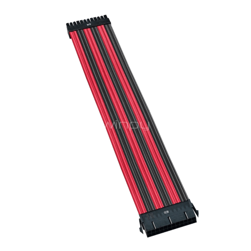 Kit Cables de Extensión Cooler Master Conector Universal (30 cm, 16 AWG, Rojo/ Negro)