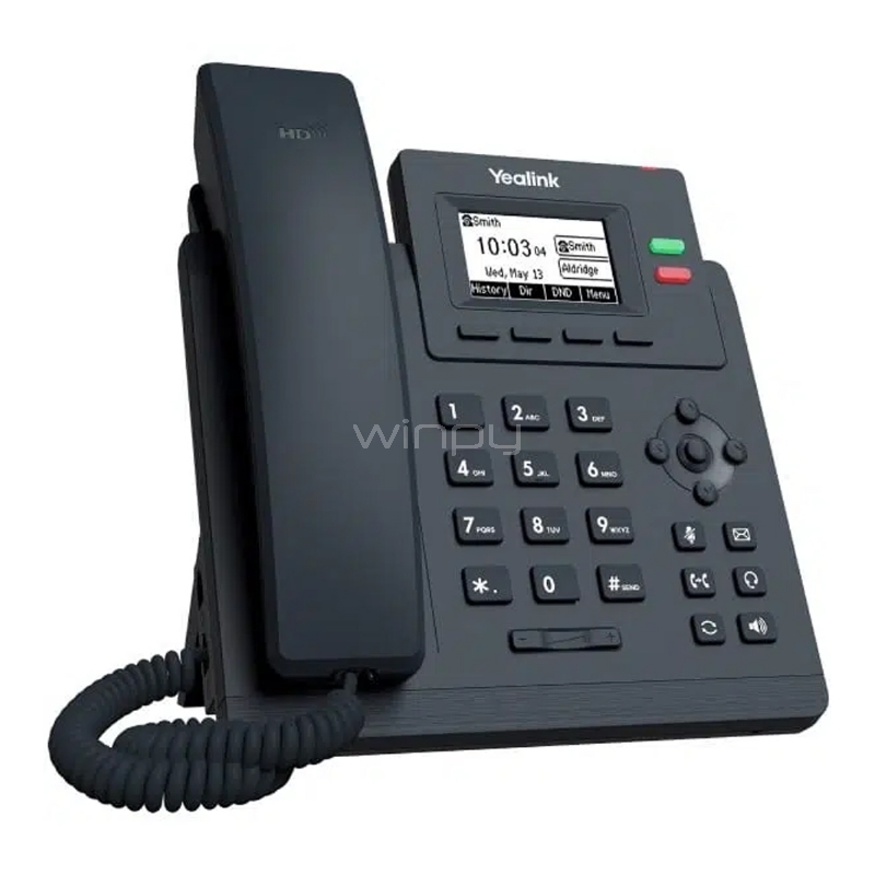 Teléfono IP Yealink SIP-T31P Conferencia de 5 vías - SIP-T31P - Winpy.cl