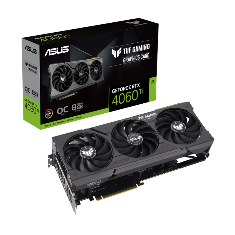 Tarjeta de Video Asus TUF Gaming GeForce RTX 4060 Ti OC de 8GB GDDR6