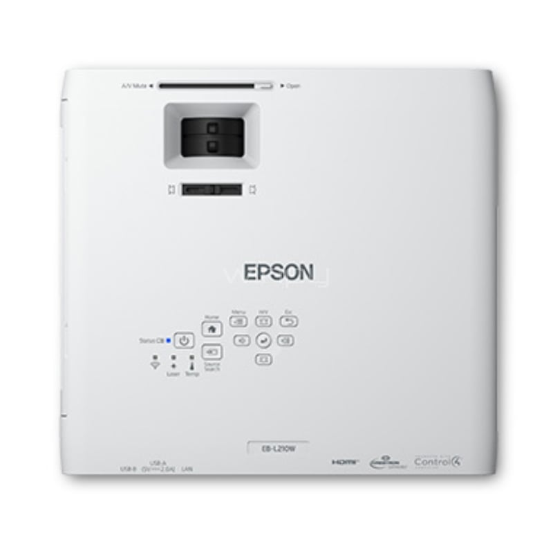 Proyector Epson PowerLite L210W (3LCD, 4.500 Lúmenes, WXGA, Wi-Fi+HDMI+USB)