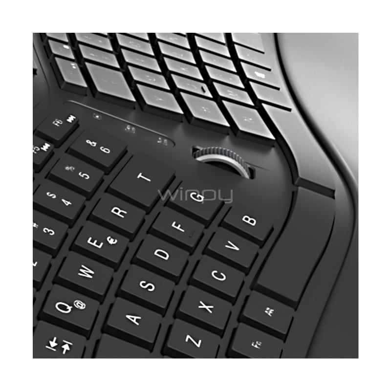 Teclado Inalámbrico Klipxtreme Transcend (Dongle USB, Español, Negro)