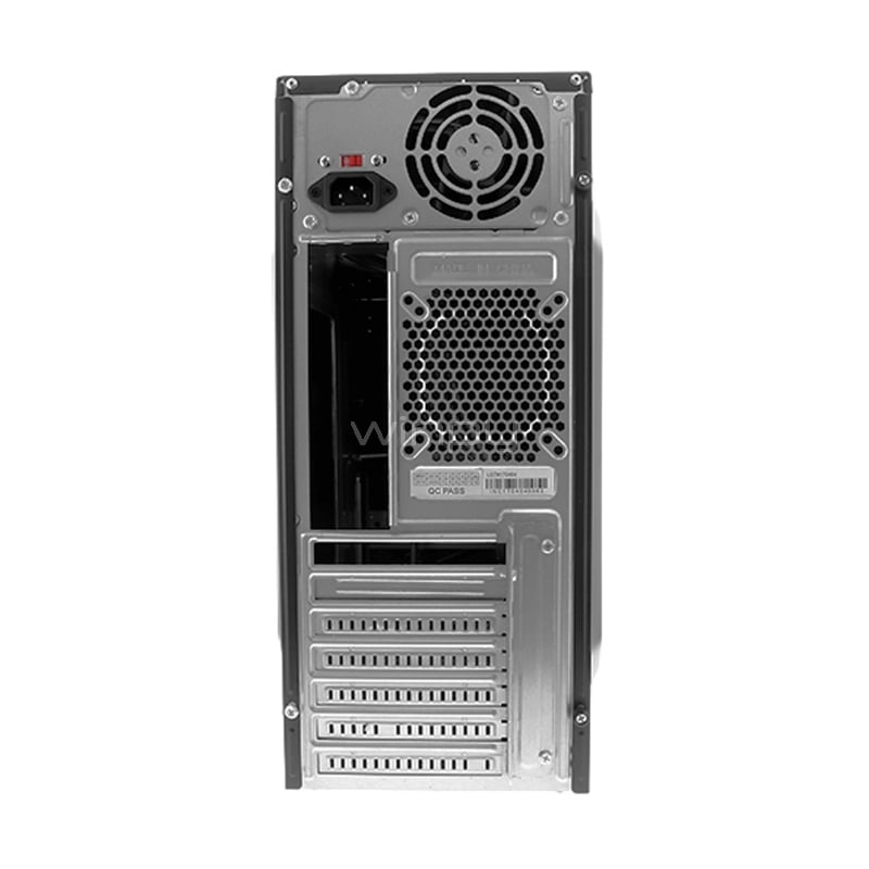 Gabinete XTech XTQ-200 con Fuente 600W (ATX, USB 2.0, Audio/Mic)