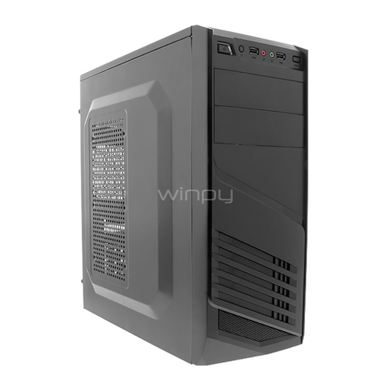 Gabinete XTech XTQ-200 con Fuente 600W (ATX, USB 2.0, Audio/Mic)