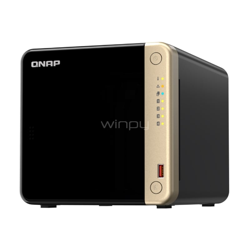 NAS QNAP TS-464 Torre (Celeron N5095, 8GB RAM, 4 Bahías de 3.5“, HDMI+USB+LAN)