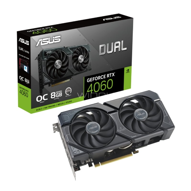 Tarjeta de Video ASUS Dual GeForce RTX 4060 OC Edition de 8GB GDDR6