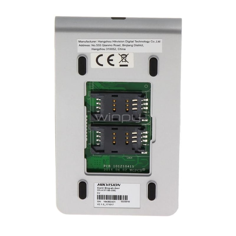 Lector De Tarjeta Hikvision DS-K1F100-D8E (USB 2.0, Autenticación EM, IC Estándar, CPU)