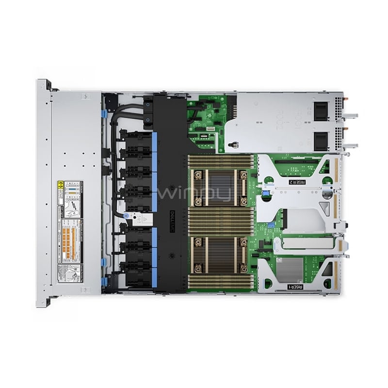 servidor dell poweredge r450 (xeon silver 4309y, 16gb ddr4, 480gb ssd, fuente rps 800w x2, rack 1u)