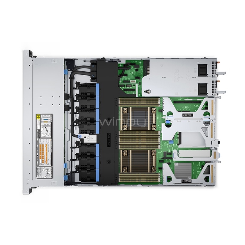 servidor dell poweredge r450 (xeon silver 4309y, 16gb ddr4, 480gb ssd, fuente rps 800w x2, rack 1u)