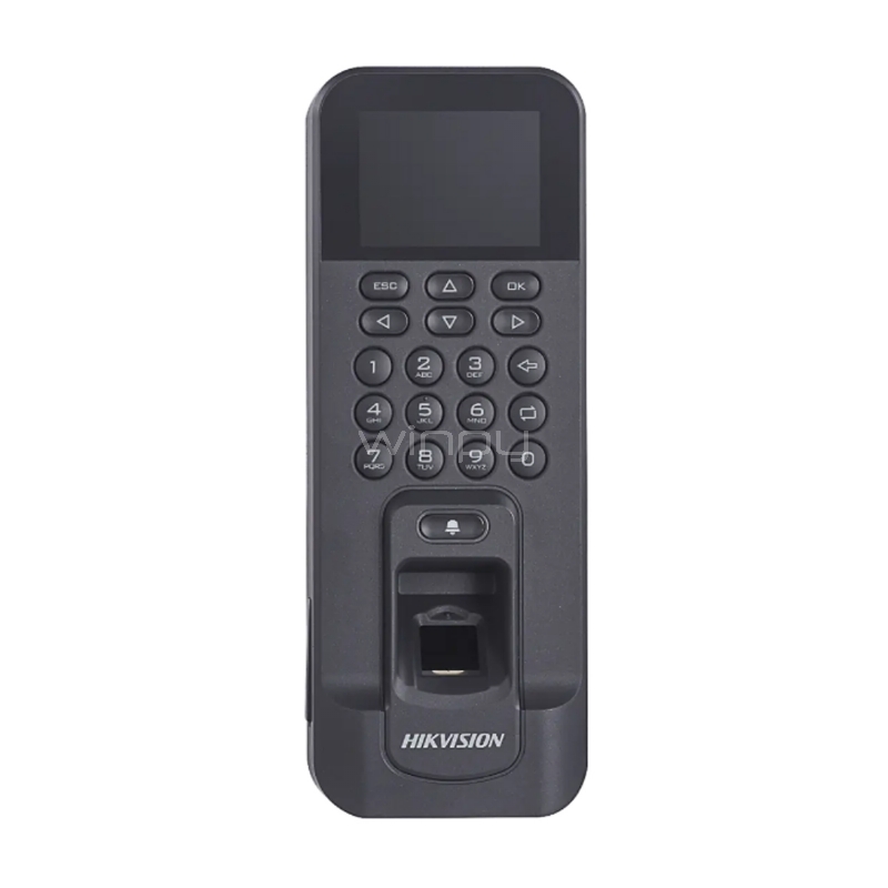 Terminal de Huellas Hikvision para Control de Acceso (3.000 huellas, TCP/TP, Wi-Fi)