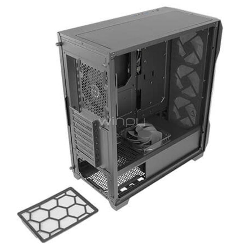 Gabinete Gamer Antec DF600 FLUX (ATX, Vidrio Templado, 5 Ventiladores)