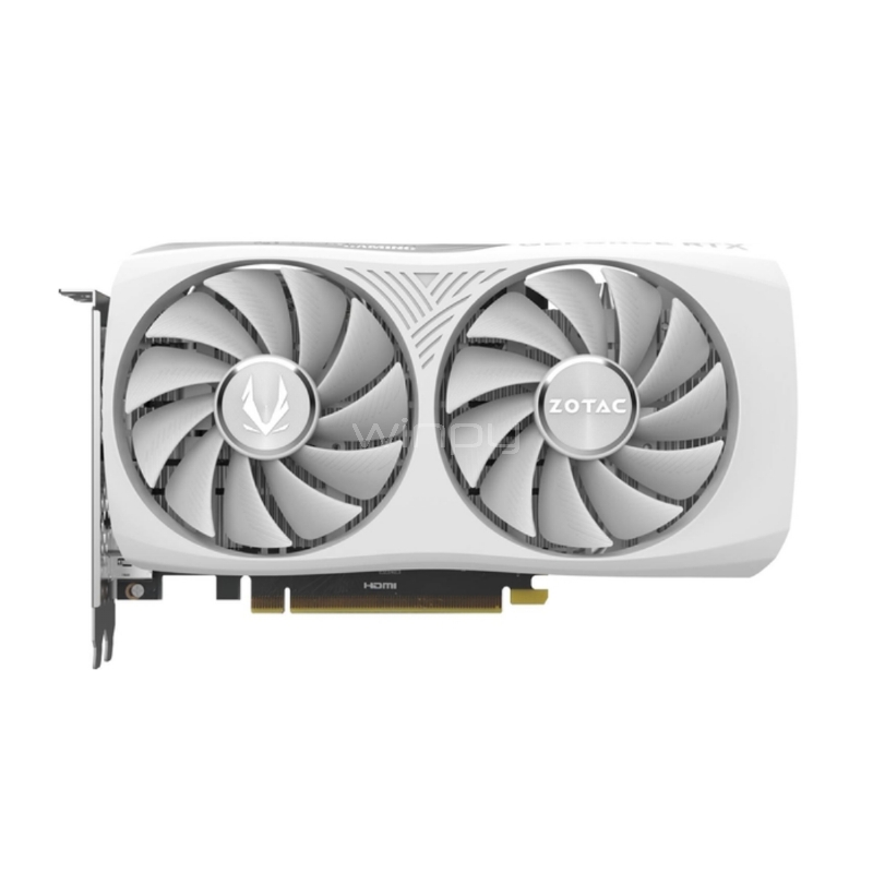 Tarjeta de Video Zotac Gaming GeForce RTX 4060 Twin Edge OC de 8GB GDDR6 (White Edition)