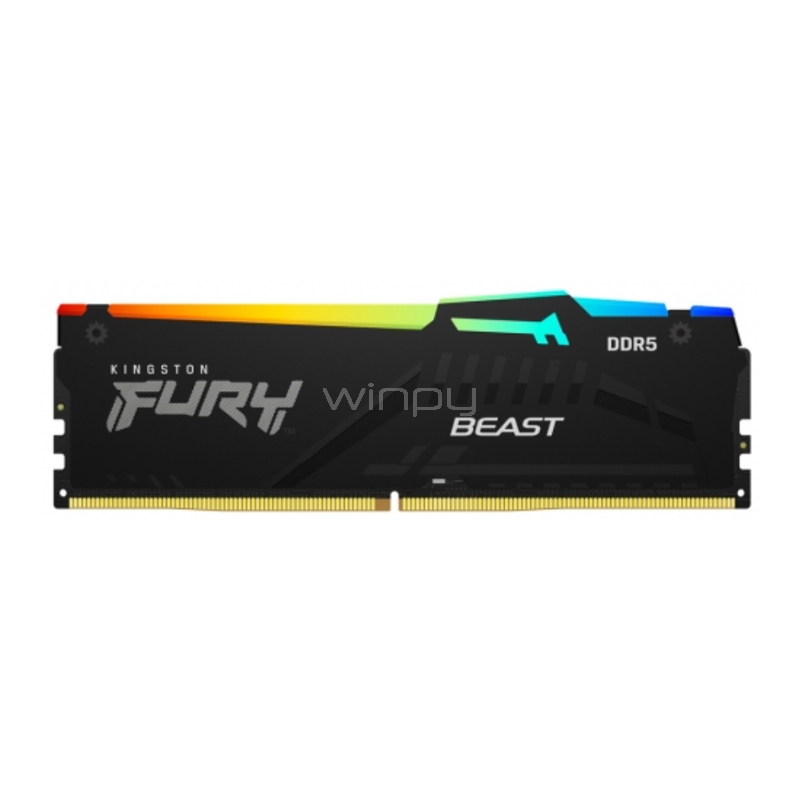 Memoria RAM Kingston FURY Beast Black RGB de 16GB - KF552C40BBA-16