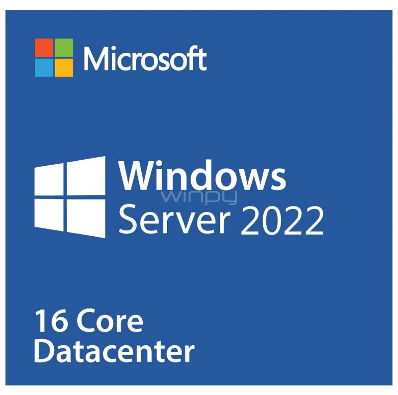 Licencia Microsoft Windows Server 2022 ROK de HPE (16 núcleos, DataCenter Edition)