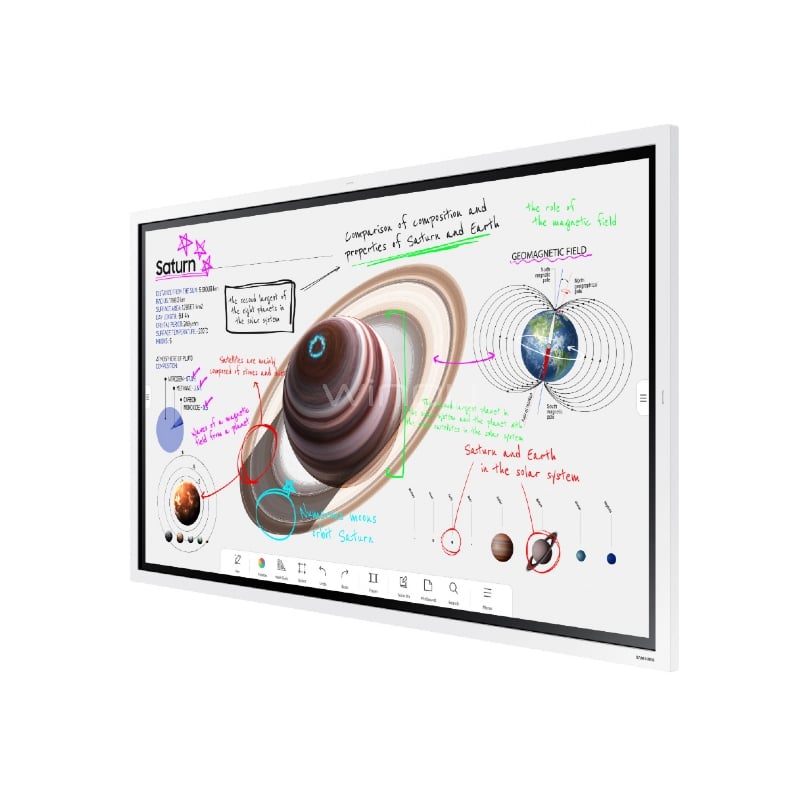 Pantalla Interactiva Samsung Interactive Pro de 75“ (VA, UHD 4k, DP+HDMI, Wi-Fi, USB-C, Tizen 6.5, Vesa)