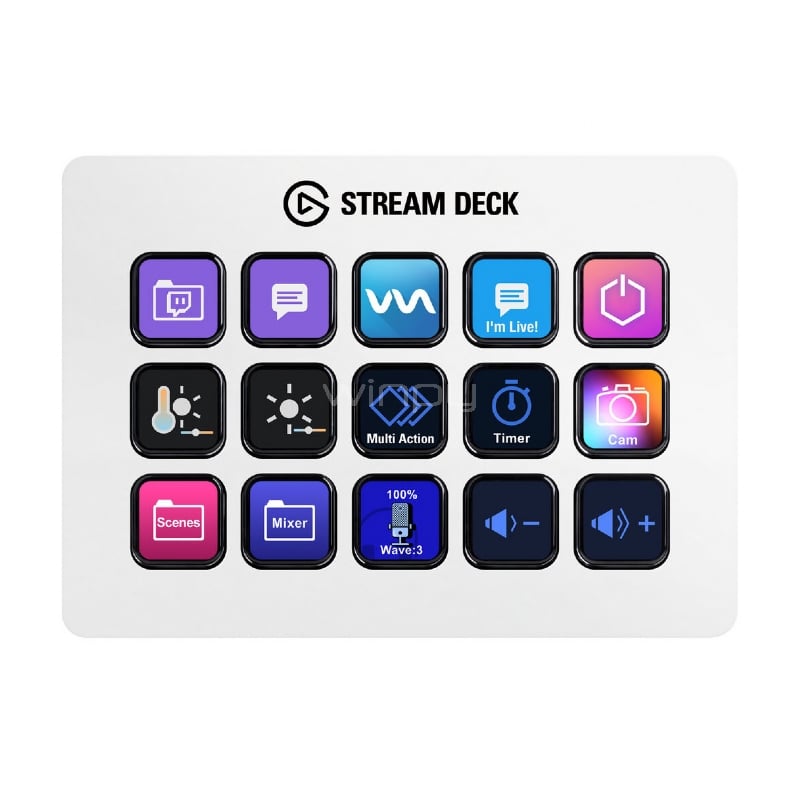 Stream Deck Elgato MK2 White - 10GBA9911 - Winpy.cl