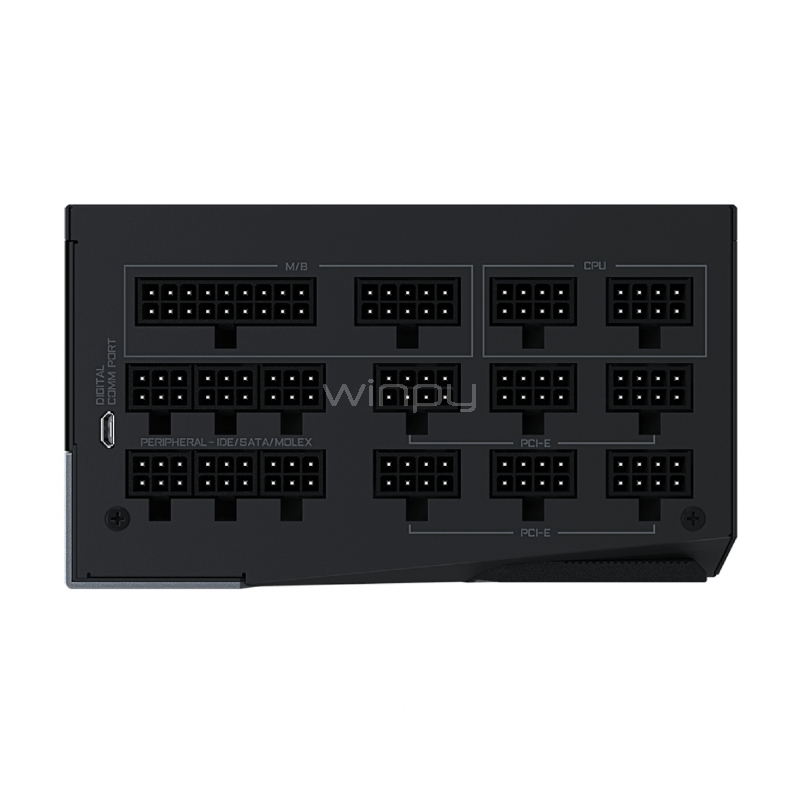 fuente de poder gigabyte aorus p1200w de 1200w (monitor lcd, full modular, certificado 80+ platino, atx)