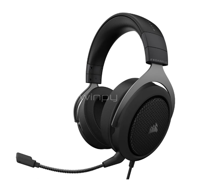 Audífonos Gamer Corsair HS60 HAPTIC (Taction Tech, USB, PC, Negro)