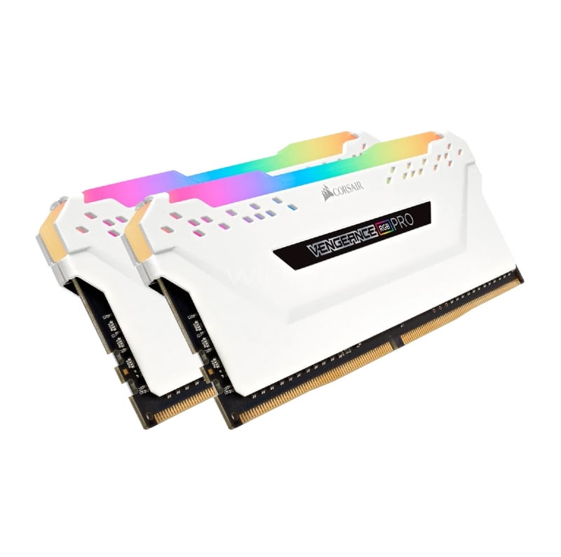Kit Memoria RAM Corsair Vengeance RGB Pro White de 16GB (2x 8GB