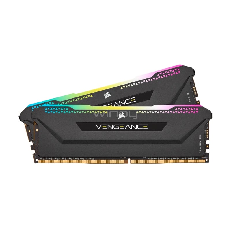 Kit Memoria RAM Corsair Vengeance RGB Pro SL de 16GB (2x 8GB, DDR4, 4000MHz, CL18, DIMM)